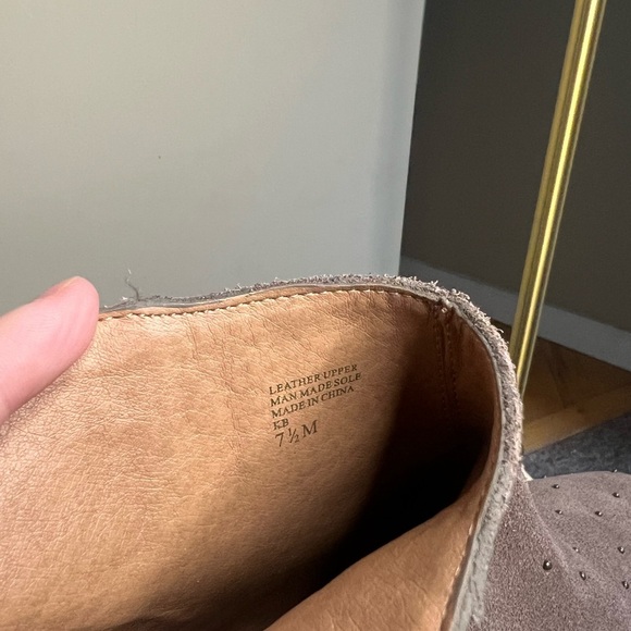 Bettye Leather Suede Studded Ankle Boot - Picture 10 of 11